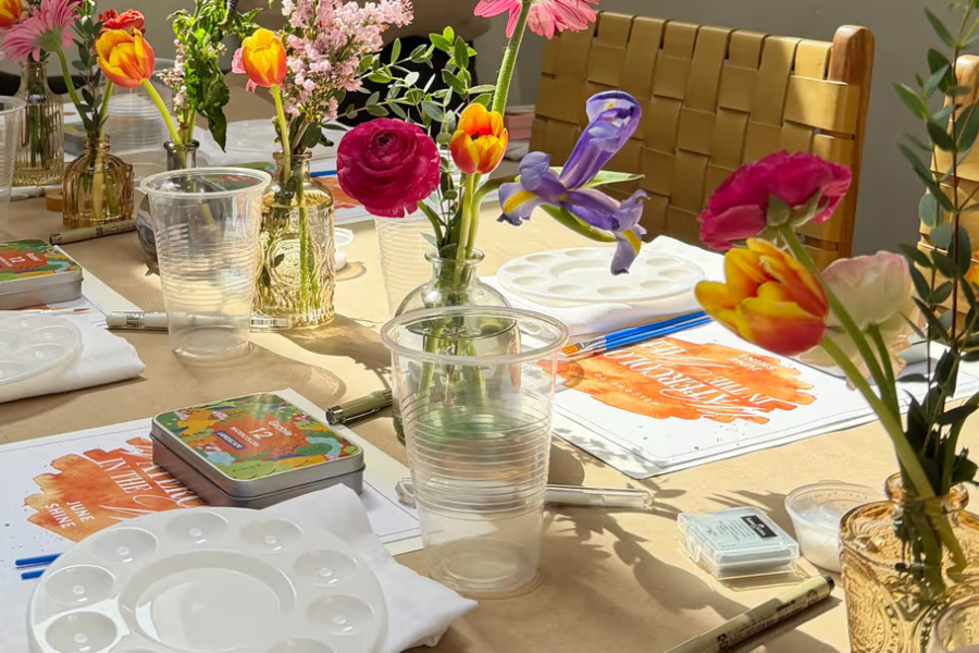 Blooms & Brushstrokes: Mother's Day Watercolor Class